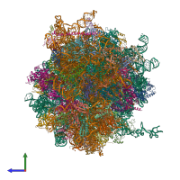 PDB entry 6z6n coloured by chain, side view.