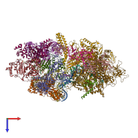 PDB entry 6z9r coloured by chain, top view.