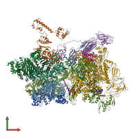 PDB entry 6z9s coloured by chain, front view.