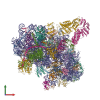 PDB entry 6zce coloured by chain, front view.