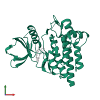 Tyrosine-protein kinase SYK in PDB entry 6zcy, assembly 1, front view.