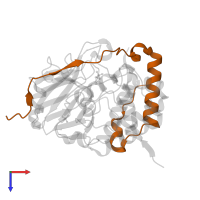 Phosphatase and actin regulator 1 in PDB entry 6zeh, assembly 2, top view.