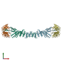 PDB entry 6zl0 coloured by chain, front view.