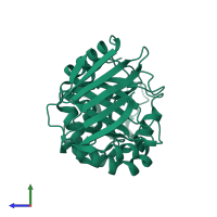 Uncharacterized protein in PDB entry 6zsv, assembly 1, side view.