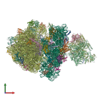 PDB entry 6ztm coloured by chain, front view.