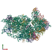 PDB entry 6zuo coloured by chain, front view.