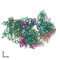 PDB entry 6zxd coloured by chain, front view.