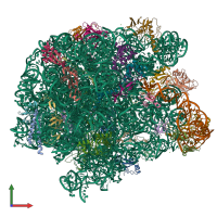 PDB entry 7a0r coloured by chain, front view.