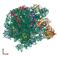 PDB entry 7a0s coloured by chain, front view.