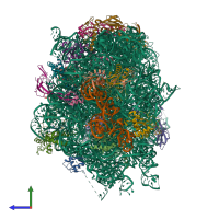 PDB entry 7a0s coloured by chain, side view.