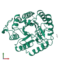 Endoglucanase 5A in PDB entry 7a3h, assembly 1, front view.