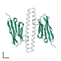 Nanobody 49 in PDB entry 7a48, assembly 1, front view.