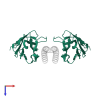 Nanobody 49 in PDB entry 7a48, assembly 1, top view.