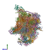 PDB entry 7a5i coloured by chain, side view.