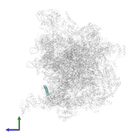 Unknown protein/protein extension in PDB entry 7a5j, assembly 1, side view.