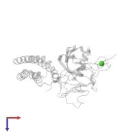 CALCIUM ION in PDB entry 7a73, assembly 1, top view.