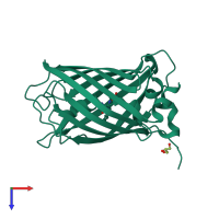 PDB 7a8j coloured by chain and viewed from the top.