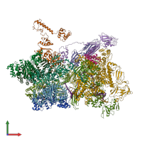 PDB entry 7add coloured by chain, front view.