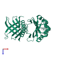 K(+)/H(+) antiporter subunit KhtT in PDB entry 7agv, assembly 1, top view.