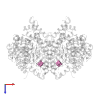 IRON/SULFUR CLUSTER in PDB entry 7b7q, assembly 1, top view.