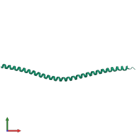 PDB 7bjg coloured by chain and viewed from the front.
