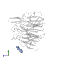 TRIETHYLENE GLYCOL in PDB entry 7c5e, assembly 1, side view.