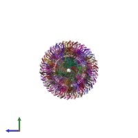 PDB entry 7cgo coloured by chain, side view.