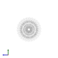 Flagellar MS ring L2 in PDB entry 7cgo, assembly 1, side view.