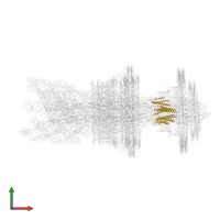 Flagellar basal body rod protein FlgB in PDB entry 7cgo, assembly 1, front view.