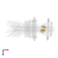 Flagellar basal body rod protein FlgB in PDB entry 7cgo, assembly 1, top view.