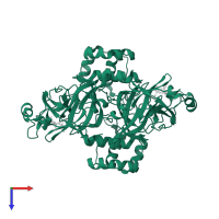 3C-like proteinase nsp5 in PDB entry 7com, assembly 1, top view.