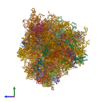 PDB entry 7cpu coloured by chain, side view.