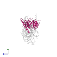 Guanine nucleotide-binding protein G(I)/G(S)/G(T) subunit beta-1 in PDB entry 7cz5, assembly 1, side view.