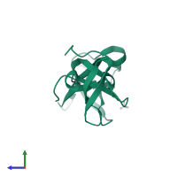 Lysine-specific demethylase 4A in PDB entry 7d4a, assembly 1, side view.