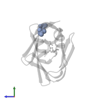 SULFATE ION in PDB entry 7fzb, assembly 1, side view.