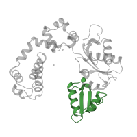The deposited structure of PDB entry 7icg contains 1 copy of CATH domain 3.30.210.10 (Beta Polymerase; domain 3) in DNA polymerase beta. Showing 1 copy in chain C [auth A].