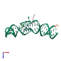 PDB entry 7l0z coloured by chain, top view.