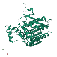 Monoglyceride lipase in PDB entry 7l4u, assembly 1, front view.