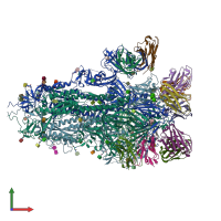 PDB entry 7n8h coloured by chain, front view.