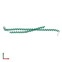 PDB entry 7nna coloured by chain, front view.