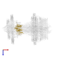 Flagellar basal body rod protein FlgB in PDB entry 7nvg, assembly 1, top view.