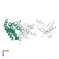 tRNA-specific adenosine deaminase 2 in PDB entry 7nz7, assembly 1, top view.