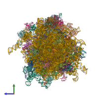 PDB entry 7o7z coloured by chain, side view.