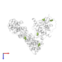 GLYCEROL in PDB entry 7phy, assembly 1, top view.
