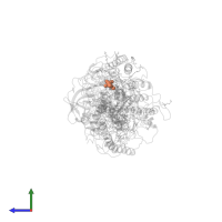 2-CHLORO-4-ETHYLAMINO-6-(R(+)-2'-CYANO-4-BUTYLAMINO)-1,3,5-TRIAZINE in PDB entry 7prc, assembly 1, side view.