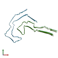 PDB entry 7r5h coloured by chain, front view.