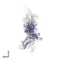 4A11.V2 Fab Heavy Chain in PDB entry 7rco, assembly 1, side view.