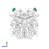 PENTAETHYLENE GLYCOL in PDB entry 7rwh, assembly 1, side view.