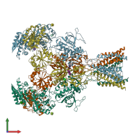 PDB entry 7sad coloured by chain, front view.