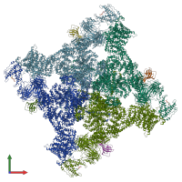 PDB entry 7u9x coloured by chain, front view.